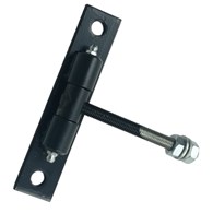 Zawias nastawny czarny 80x22mm M12