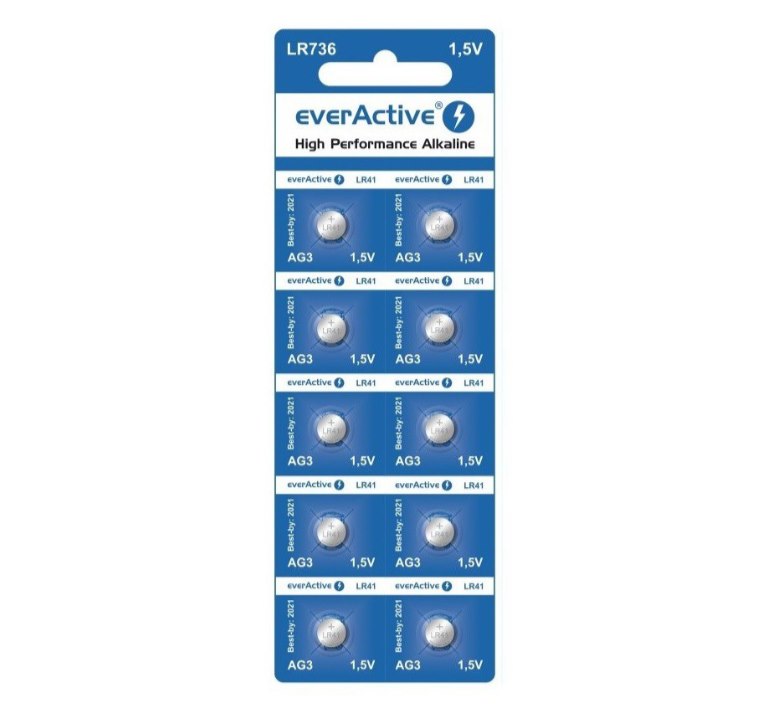 Bateria everACTIVE  alkaiczna mini AG3 LR41 1,5V