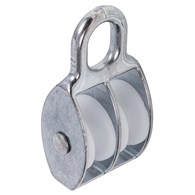 Bloczek podwójny z plastikową rolką 20 mm DIAMANTO