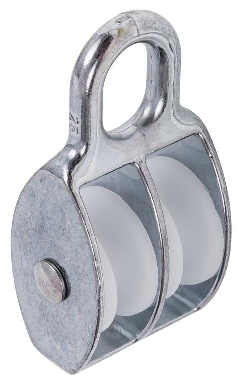 Bloczek podwójny z plastikową rolką 20 mm DIAMANTO