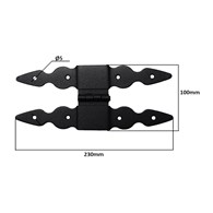 Zawias GOORAL  H  230mm środkowy malowany proszkowo