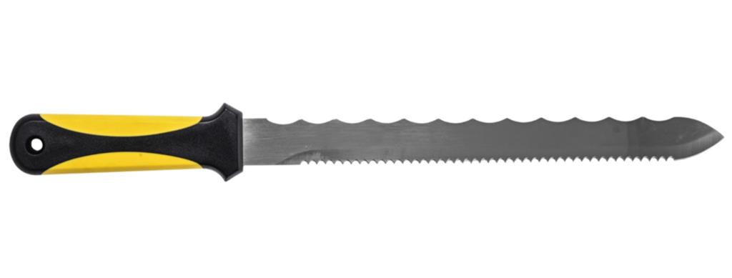 Nóż do wełny mineralnej i styropianu 280 mm plastikowy uchwyt DREL