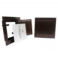 Drzwiczki kominowe LUX 140x140mm miedź antyk