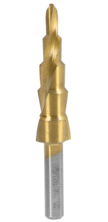 WAART Wiertło stopniowe spiralne 4,0 - 12,0 mm tytanowane