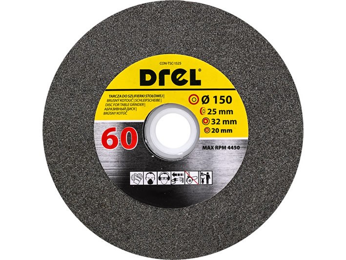 Kamień szlifierski 150 x 32 x 25 mm P60 DREL
