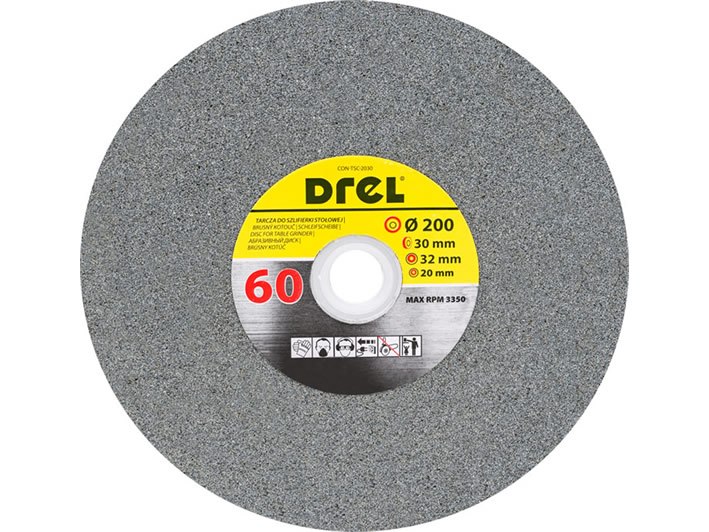 Kamień szlifierski 200 x 32 x 30 mm P60 DREL