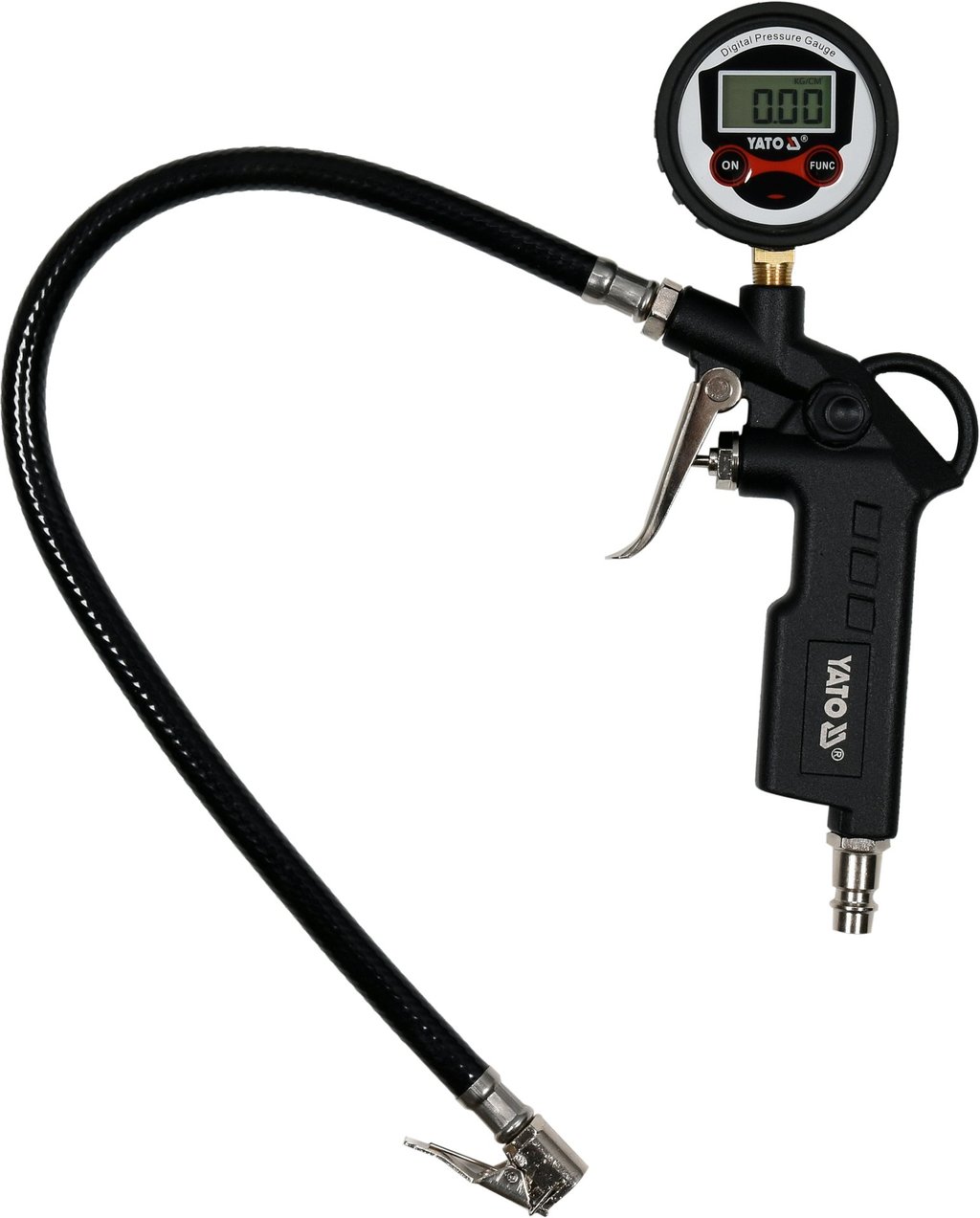 Pistolet do pompowania z manometrem LCD YATO