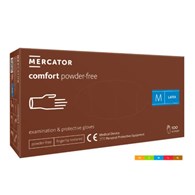Rękawice LATEX COMFORT Białe bezpudrowe rozm. L, 100szt