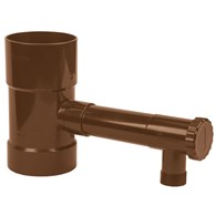 Zbieracz / łapacz wody deszczowej z zaworem - 100mm / GZ 1  - BRĄZOWY