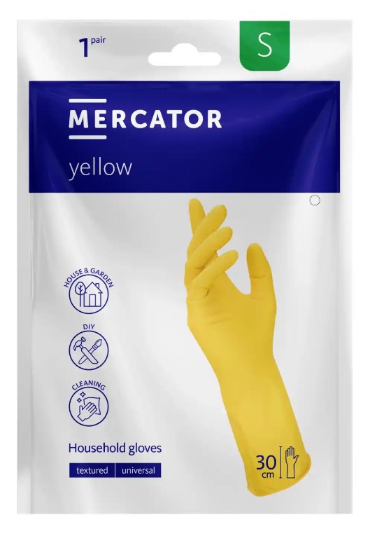 Rękawice gospodarcze YELLOW (lateks żółty) rozm. XL, 2szt