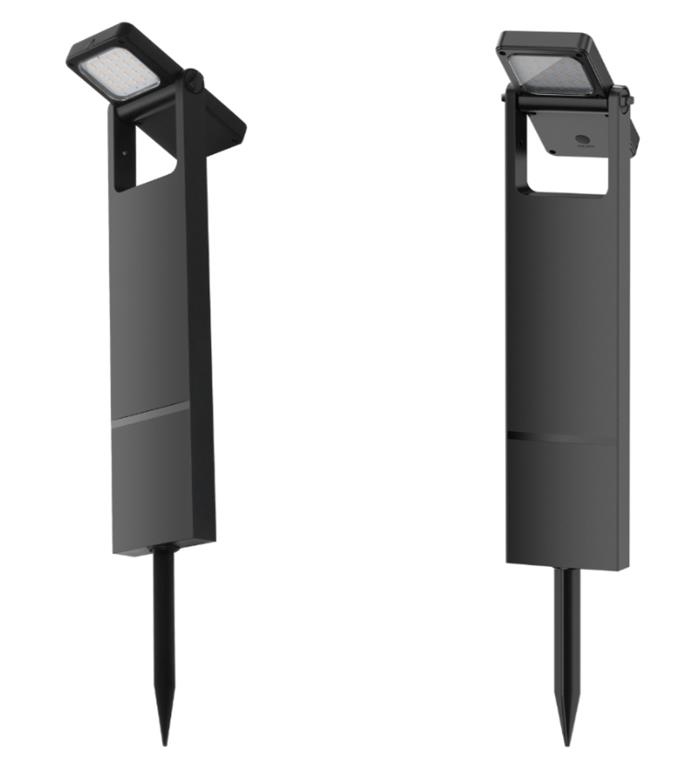 Lampa słupek ogrodowy solarny ruchomy 200lm 4000K IP54 41cm DIO-0491 Dioled