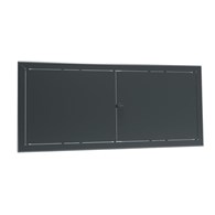 Drzwiczki rewizyjne dwuskrzydłowe malowane MAXI 90 x 80cm - GRAFITOWE, pokrętło