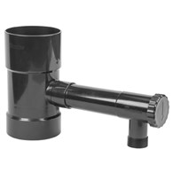 Zbieracz / łapacz wody deszczowej z zaworem - 100mm / GZ 1  - GRAFIT