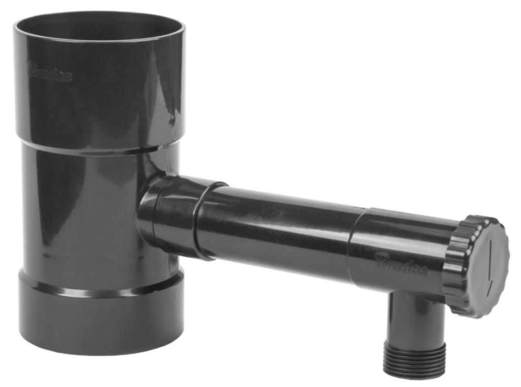 Zbieracz / łapacz wody deszczowej z zaworem - 100mm / GZ 1  - GRAFIT