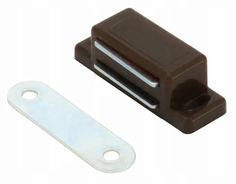 Zamek meblowy magnetyczny - BRĄZOWY
