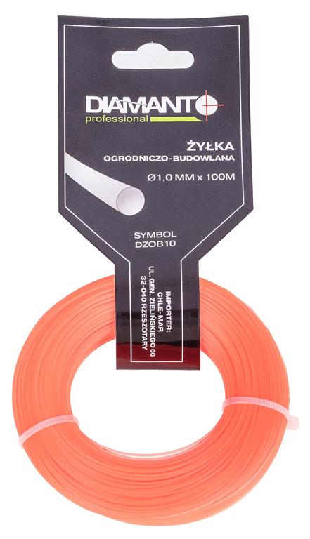 Żyłka ogrodniczo - budowlana 1,0 100m DIAMANTO