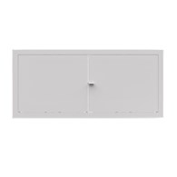Drzwiczki rewizyjne dwuskrzydłowe malowane MAXI 90 x 90cm - BIAŁE, pokrętło