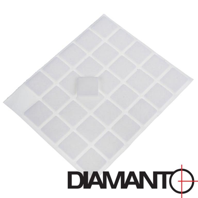 Ślizgacz meblowy 15x15mm 30szt DIAMANTO