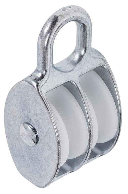Bloczek podwójny 40 mm rolka plastik DIAMANTO