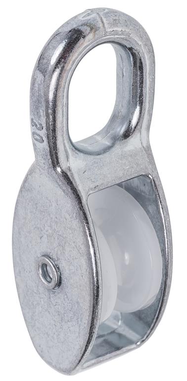 Bloczek pojedynczy z plastikową rolką 20 mm DIAMANTO