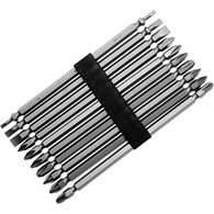 Zestaw końcówek wkrętakowych dwustronnych 150 mm CrV 10 szt
