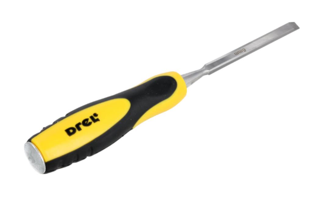 Dłuto do drewna 6 mm płaskie z plastikowym uchwytem