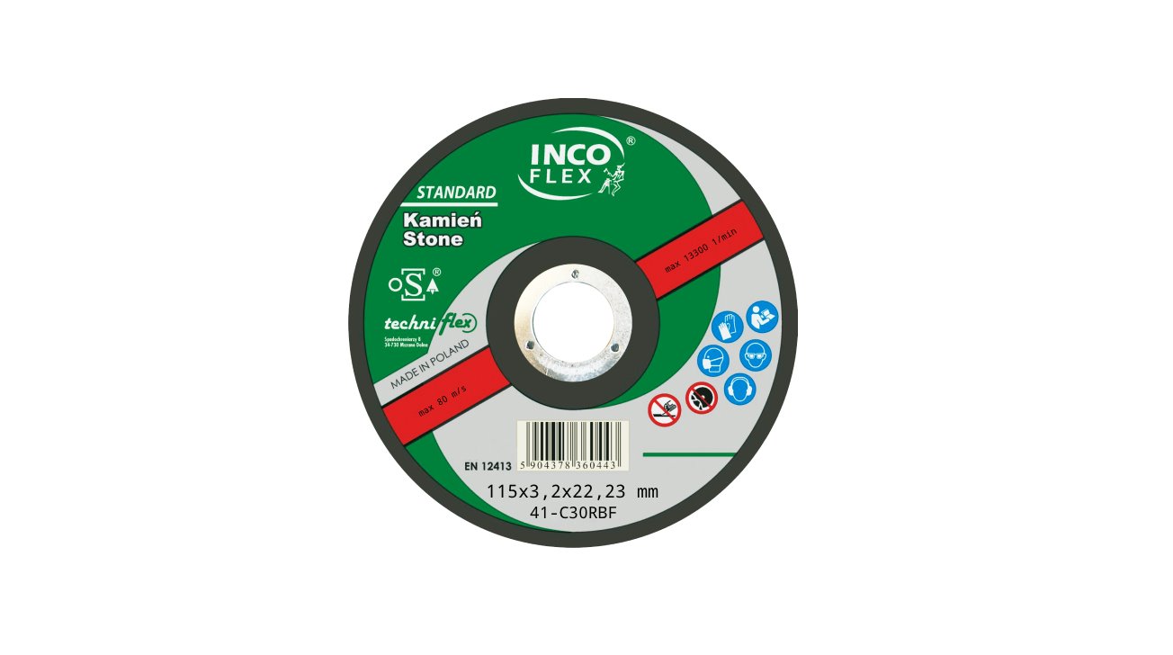 Tarcza INCO beton płaska 115x3,2mm