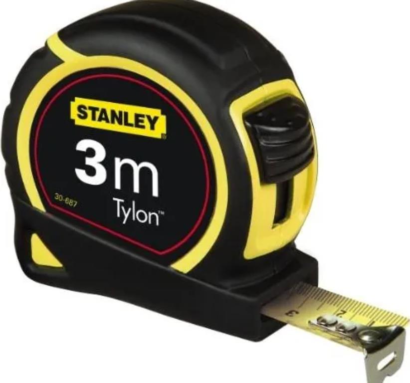 STANLEY Miara TYLON 3m/12,7mm, obudowa z tworzywa, blister