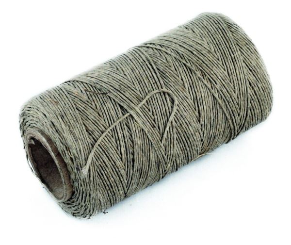 Dratwa 0,1kg szara (nici lniane nabłyszczane)