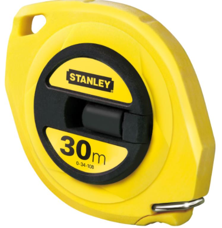STANLEY Miara 30m, taśma z włókna szklanego, obudowa zamknięta