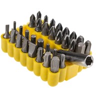 Zestaw końcówek wkrętakowych z uchwytem magnetycznym CrV - 33 szt