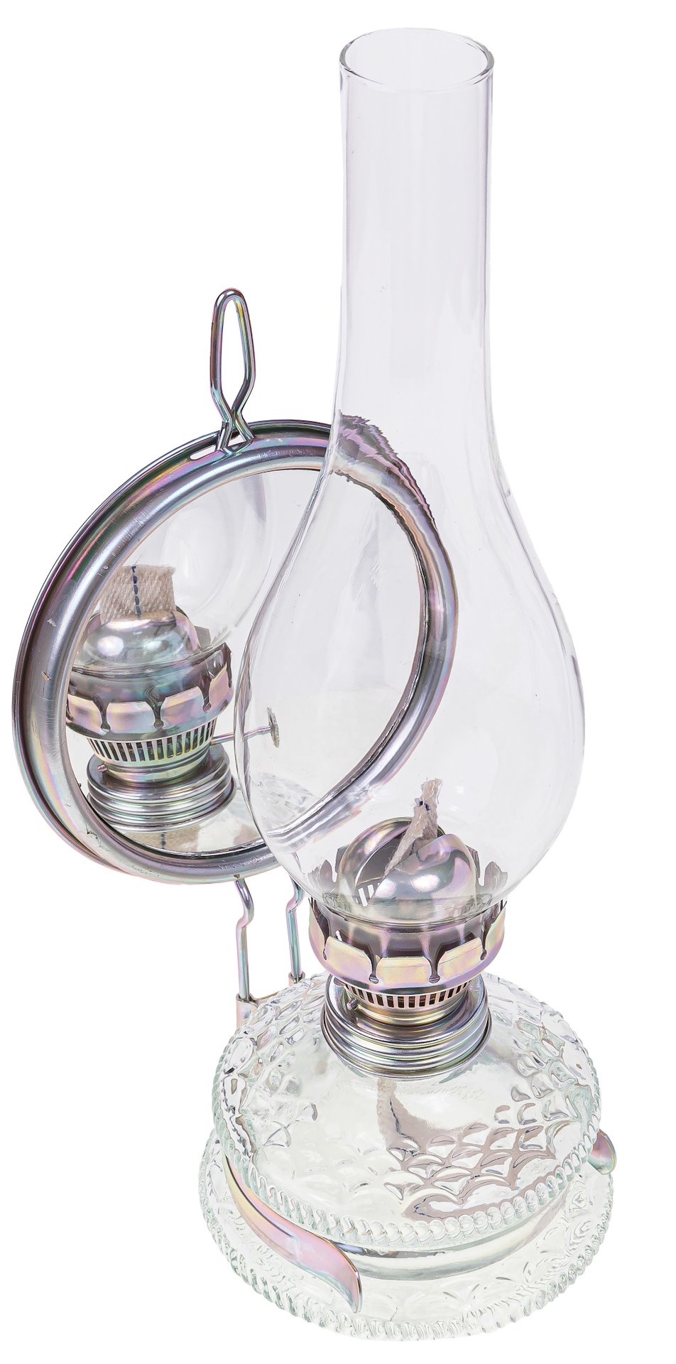 Lampa naftowa z lustrem 11' 28/36cm