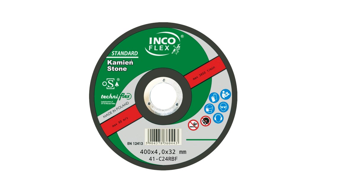 Tarcza INCO beton płaska 400x4,0mm