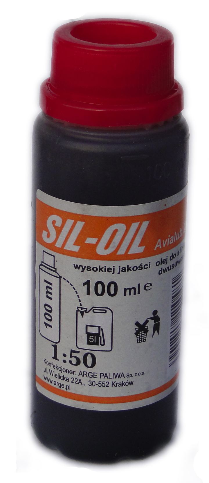 Olej do silnika 100ml /CZERWONY/